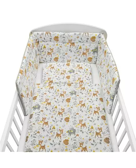 3-delige Beddengoedset voor Baby met Dieren 100/135 cm