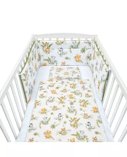 3-delige Jungleprint Beddenset 90x120 cm voor Baby