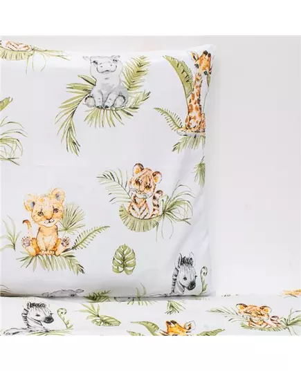 3-delige Jungleprint Beddenset 90x120 cm voor Baby