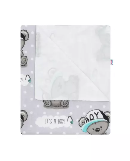 Waterdichte Hydrofiele Luier - Blauw - Teddybeerprint