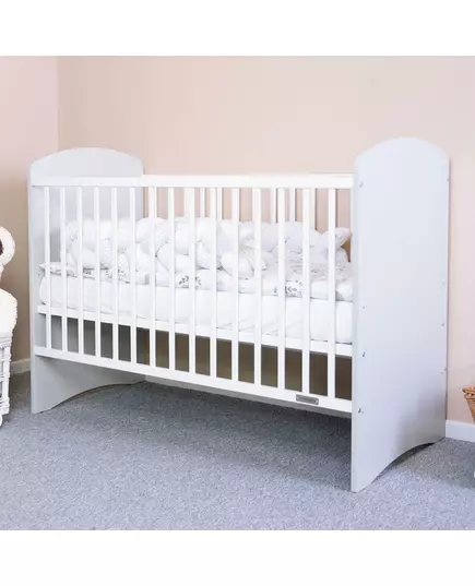 Kinderbed - Wit-grijs - Veilig elegant ontwerp - Modern