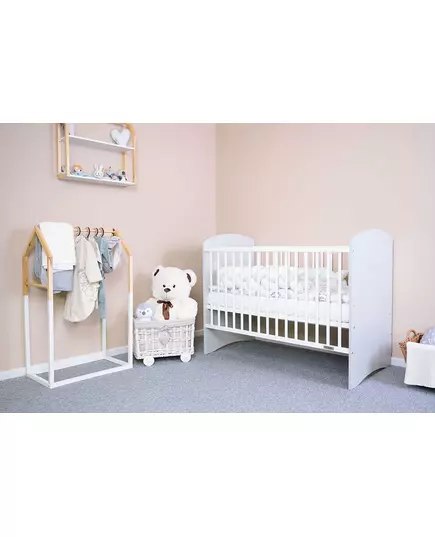 Kinderbed - Wit-grijs - Veilig elegant ontwerp - Modern