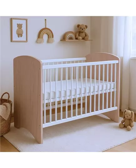 Verstelbaar Babybedje - Eikenhout Look - Lattenbodem