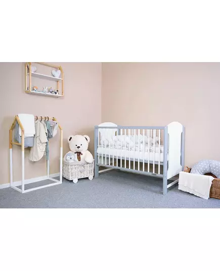 Klassiek Wit-Grijs Kinderbed - Baby Meubels