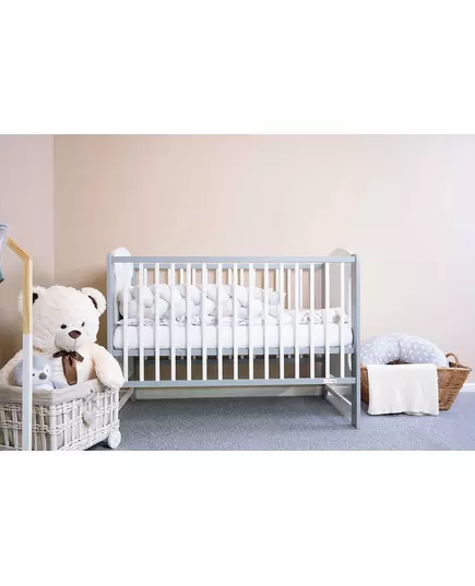 Klassiek Wit-Grijs Kinderbed - Baby Meubels