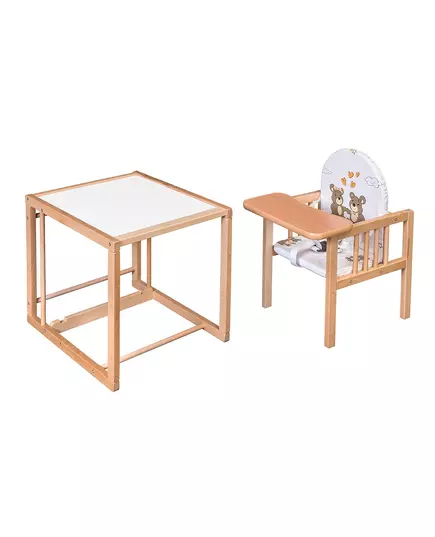 Kindervloerstoel Wit met Giraffe-tekening - Comfortabel