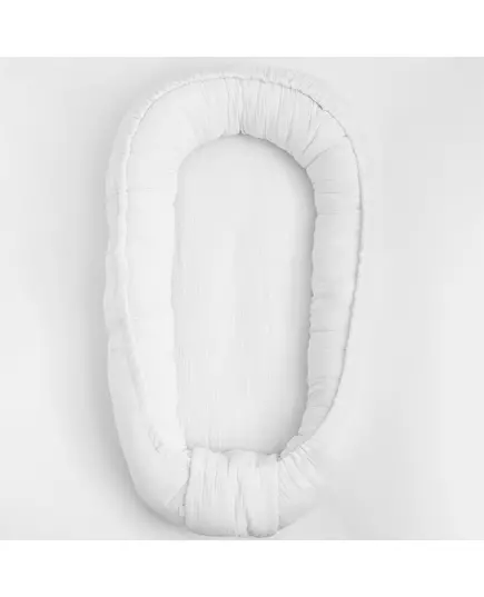 Babynestje Wit - Zacht Mousseline Wieginzet - Ademend