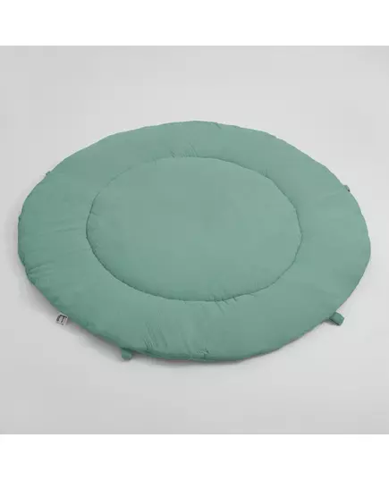 Ronde groene speelmat - Gewatteerd en comfortabel