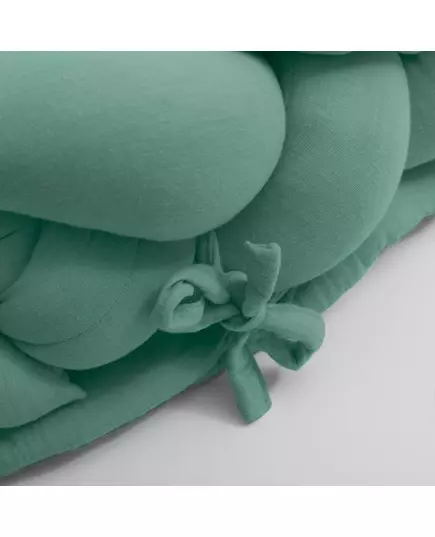 Ronde groene speelmat - Gewatteerd en comfortabel