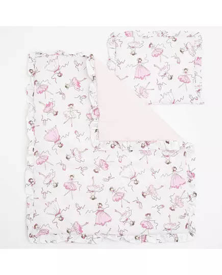 Ballerina Deken en Kussen Set - Roze Baby Essentials