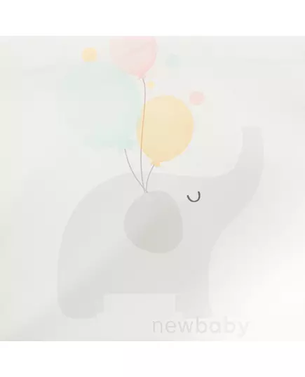 Kinderstoel - Olifantillustratie - Vouwstoel - Grijs