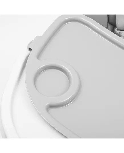 Kinderstoel Warm Grijs - Gewatteerde Zitting & Dienblad