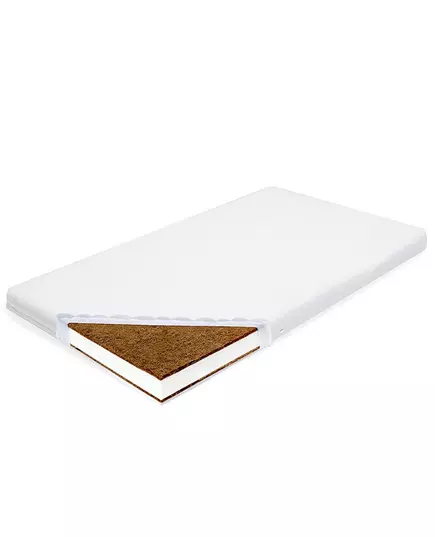 Baby Matras 140x70 cm Kokosnootschuim Wit
