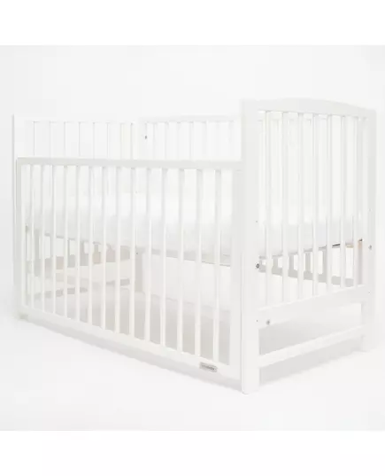 Ledikant Wit - Babybed met schuif en Verstelbare Bodem