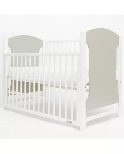 Ledikant Grijs - Babybed met schuif en Verstelbare Bodem