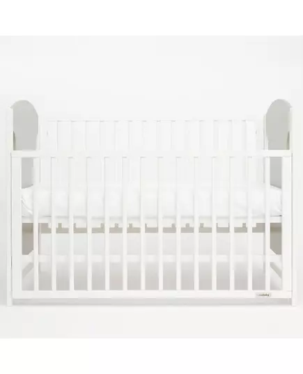 Ledikant Grijs - Babybed met schuif en Verstelbare Bodem