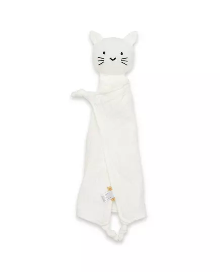 Knuffeldoek Kat - Wit - Muslin - Zacht Speelgoed