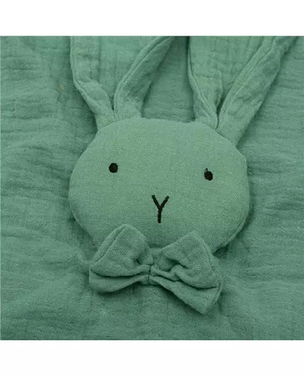 Baby Knuffeldoekje Konijn - Zacht en Groene Muslin
