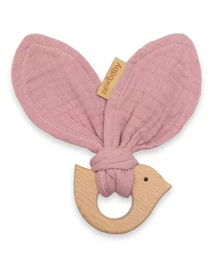 Bijtspeeltje Vogel Roze Silicone Veiligheid