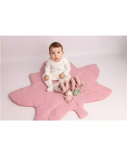 Roze Bladvorm Speelkleed van Mušelín voor Baby