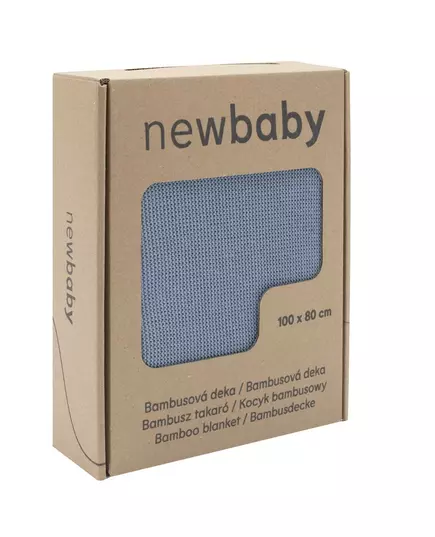 Bamboe Hypoallergene Babydeken 100x80 cm - Blauw