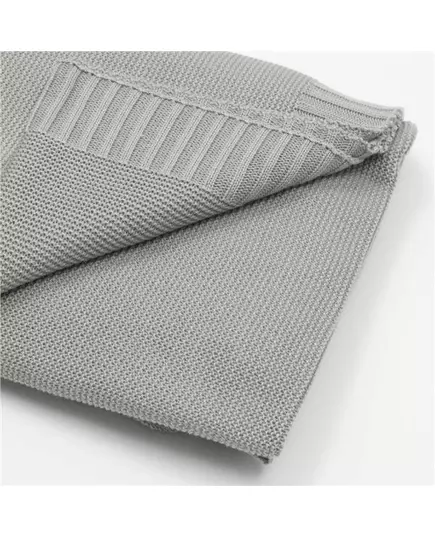 Babydeken 100x80 cm - Grijs - Zacht en Ademend