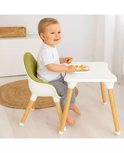 Hoge kinderstoel 3in1 - Groen - Opklapbaar & Veilig