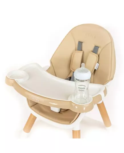 Meegroeiende Beige Kinderstoel 3-in-1 met Eetblad