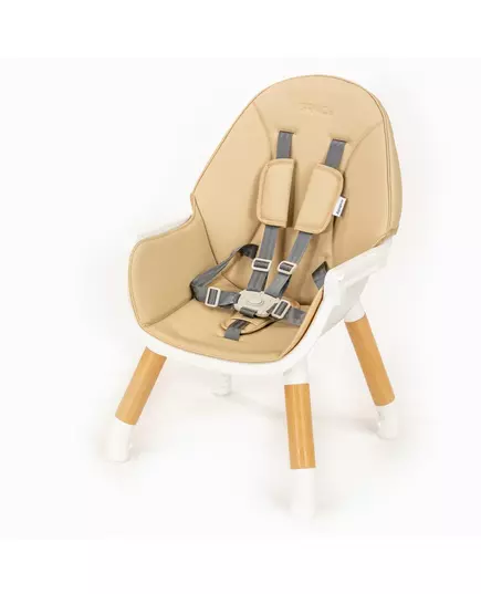 Meegroeiende Beige Kinderstoel 3-in-1 met Eetblad