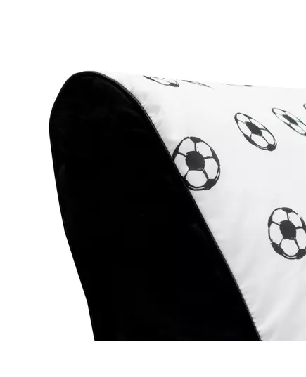 Kinderfauteuil - Zwart-wit - Voetbaldessin - Kindersofa