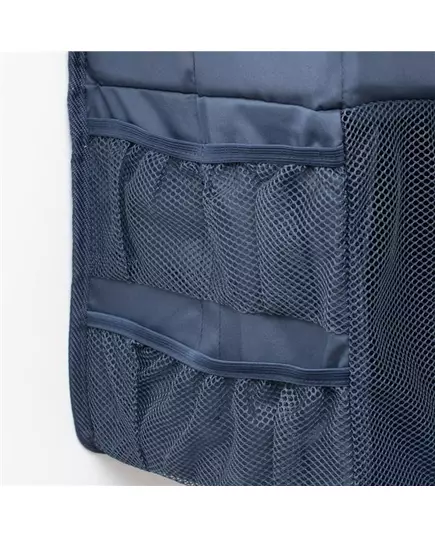 Donkerblauwe organizer voor autostoel en kinderwagen