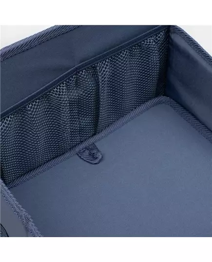 Donkerblauwe organizer voor autostoel en kinderwagen