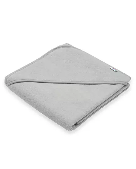 Badcape met Kap 80x80 cm - Grijs - Hydrofiel & Fleece