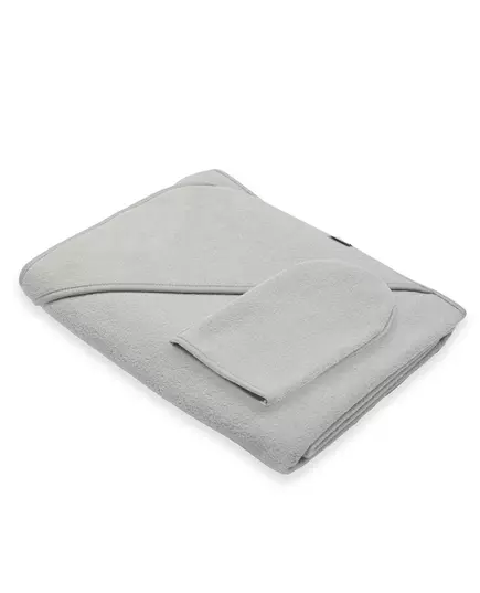 Babycape Set - Badstof met Washandje - Grijs