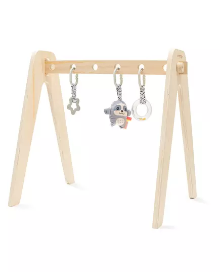 Houten Babygym met Bijtring en Rammelaar - Speelgoed