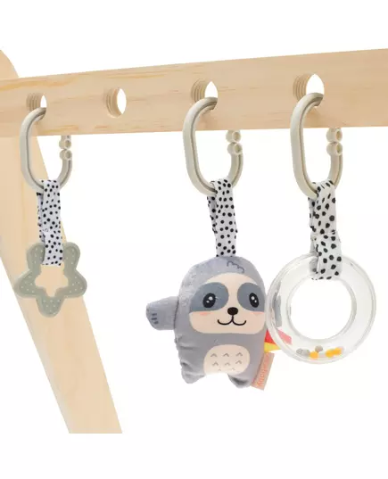 Houten Babygym met Bijtring en Rammelaar - Speelgoed