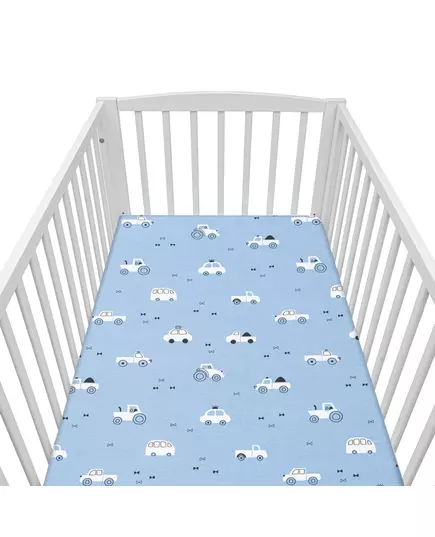 Hoeslakentje voor Babymatras - Voertuigen - 120x60 cm