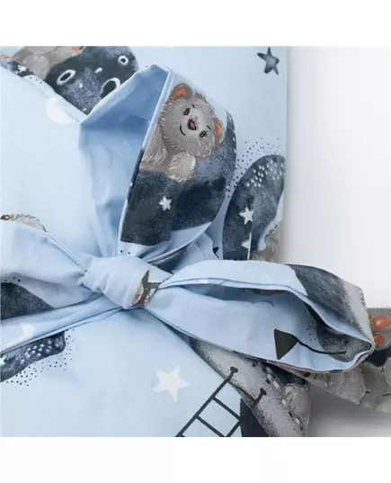Wikkeldeken Teddyberen - Lichtblauw - 80x80 cm