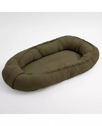 Babynestje Olijfgroen Pluche - Comfortabel 80x50 cm
