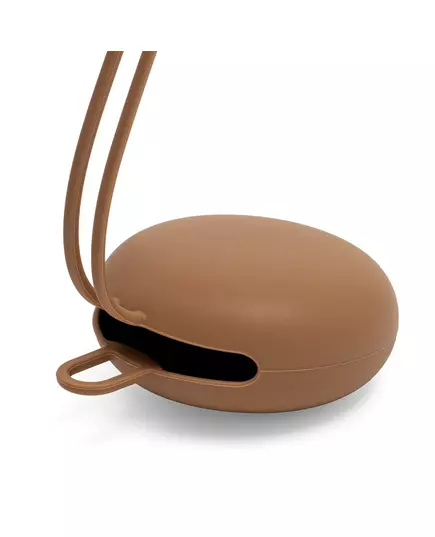 Minimalistische bruine speenhouder voor baby's