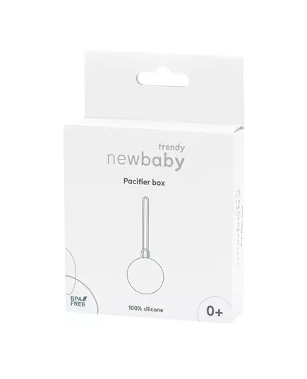 Minimalistische bruine speenhouder voor baby's