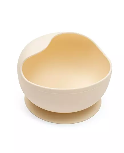 Siliconen Suction Kom - Veilig & Flexibel - Beige