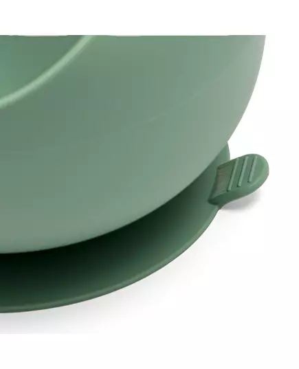 Babykom Groen - Siliconen met Zuignap en Antislip