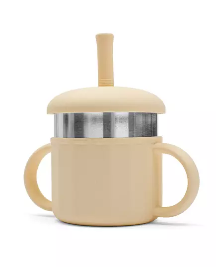 Baby Drinkbeker - Lichtbeige - Met Handvatten & Deksel