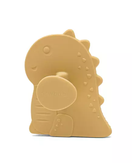 Beige siliconen babyborstel voor gevoelige huid