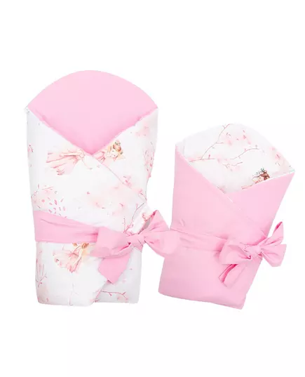 Dubbelzijdige Baby Omslagdoek 80x80 cm - Roze Fairies