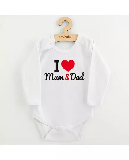 Baby Rompers - I Love Mum & Dad - Katoen - Maat 62 (3-6m)