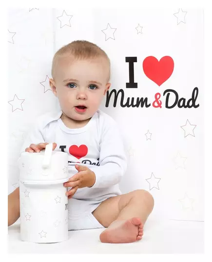 Baby romper - I Love Mum & Dad print - Maat 50 - 100% katoen