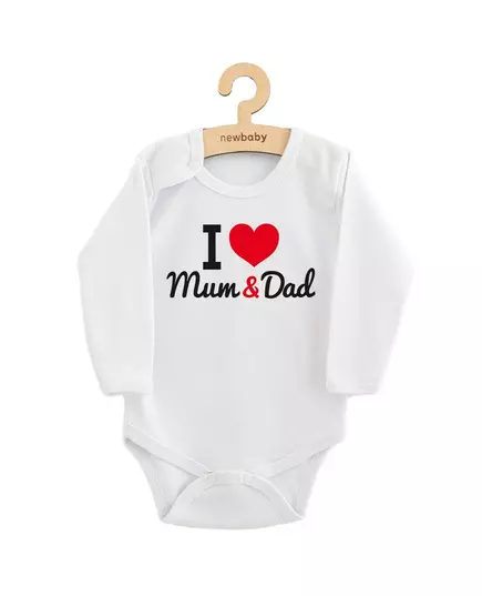 Babyromper - I Love Mum and Dad - Lange mouwen - Katoen