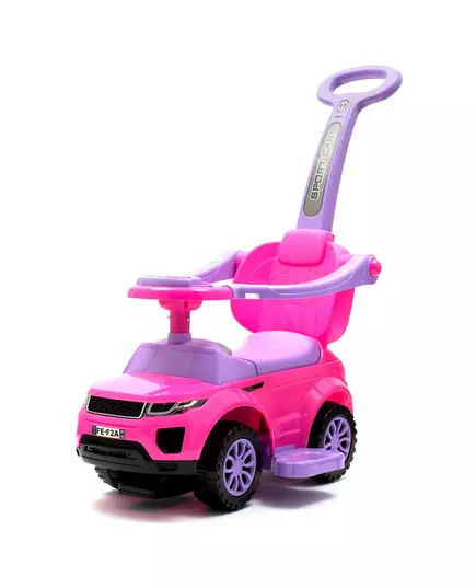 3-in-1 Loopauto Roze - Duwwagen, Loopwagen & Speelauto